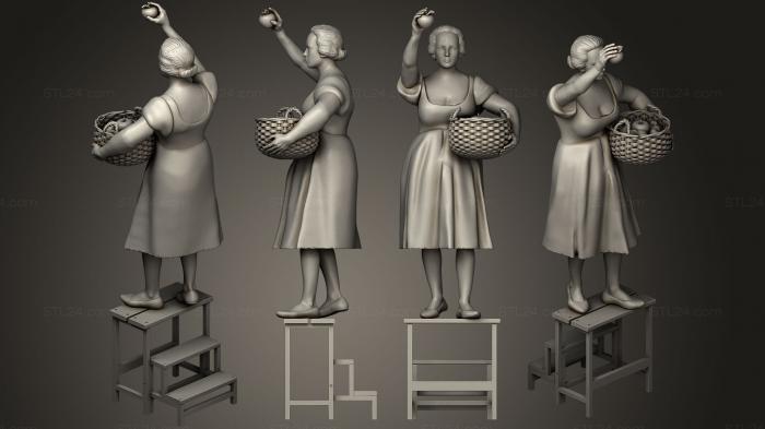 Figurines of people (WOMAN11, STKH_0198) 3D models for cnc